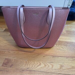 Large pink Kate spade sparkle purse